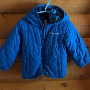 Columbia reversible  Kids' Bright Blue Hooded Jacket
